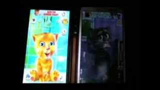 Talking Tom Vs Talking Ginger Burping Contest  VERY FUNNY [upl. by Eusassilem]