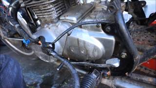 KZ400 Restoration Part 3 Wiring harness removal [upl. by Havens375]