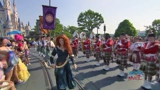 Merida quotBravequot processional and coronation as 11th Disney Princess at Walt Disney World [upl. by Ecnedac]