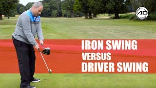 Golf  Iron Swing Vs Driver Swing [upl. by Htidra]