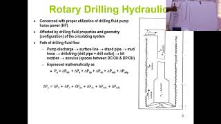 04  Rotary Drilling Hydraulics part1 [upl. by Aveer423]