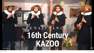 I played FOUR 16th Century KAZOOs Renaissance Italian theme [upl. by Anelrats]