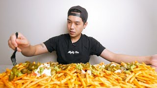 Taco Bell Loaded Nacho Fries Mukbang [upl. by Ettenotna]