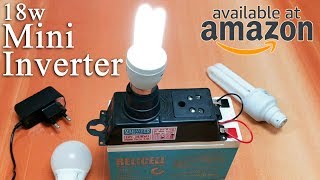 12v 18w DC to AC converter demo  Mini inverter available at amazon [upl. by Ondrej]