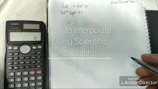 How to Interpolate using Scientific Calculator Casio Fx 991MS  MMD EXAMS [upl. by Leisha]