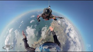 Skydiving VuzeXR style ☁️ [upl. by Rebmetpes]