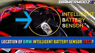 WHERE IS THE INTELLIGENT BATTERY SENSOR IBS ON YOUR BMW [upl. by Aikenat583]