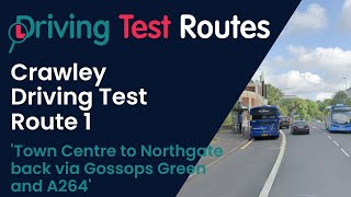 Crawley Driving Test Route 1 [upl. by Haret351]