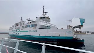 Ferries in Helsingborg Sweden  Helsingborg  Helsingør [upl. by Llerol]