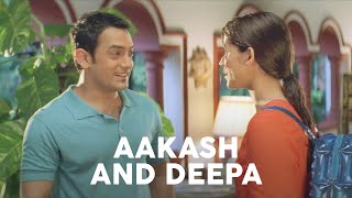 Aakash and Deepa  Dil Chahtai Hai  Aamir Khan  Samantha Treymane  Saif Ali Khan  Akshaye Khanna [upl. by Fondea]