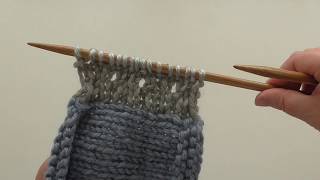 Learn to Knit  Intermediate  1 Stitch Button Hole UK [upl. by Manlove]