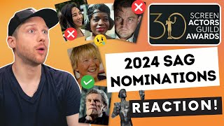 2024 SAG Nominations Reaction  Shocks amp Snubs [upl. by Nybbor]