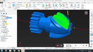 PowerMill 4Axis Rotary FinishingPowermill 2020 [upl. by Adriano535]