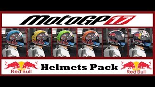 Motogp 17  New Red Bull Helmets Pack  Download Free  Tutorial [upl. by Pancho]