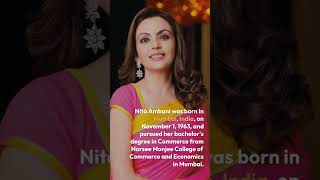 Nita Ambani Biography Everything To Know About Nita Ambani  Informative Video [upl. by Mollie]