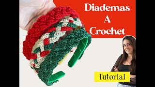 Diademas a crochet [upl. by Airdnek]