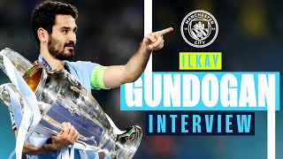 quotIts VERY Specialquot  Ilkay Gundogan Sits with the Champions League Trophy [upl. by Adnuahs]