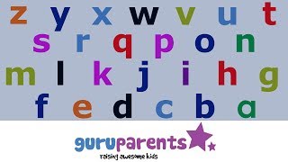 Learn how to say the alphabet backwards  teach kids their ZYX [upl. by Otcefrep]