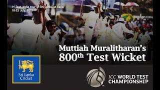 Muttiah Muralitharans 800th wicket [upl. by Ijat519]