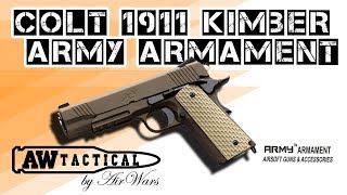 Страйкбольный пистолет Army Armament COLT1911 Kimber R28 R28B [upl. by Anileh479]