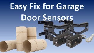 Super Simple Garage Door Sensor Fix [upl. by Jacobo]