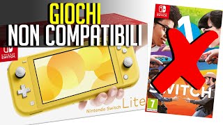 Nintendo Switch Lite i giochi NON COMPATIBILI con la versione Mini [upl. by Naicul]