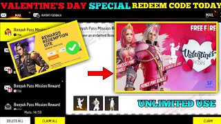 FREE FIRE REDEEM CODE TODAY 8 FEBRUARY REDEEM CODE FREE FIRE  FF REDEEM CODE TODAY 8 FEBRUARY [upl. by Kristyn]