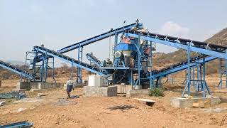 Puzzolana 200TPH 2 Stage crushing plant skid mounted plant [upl. by Aray]