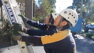 Gutter Cleaning  High Ladders [upl. by Naryk]