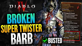 Diablo 4  Infinite Dust Devil Barbarian Leveling Build Guide 1100  Best Barb Build Season 4 [upl. by Etnahc579]