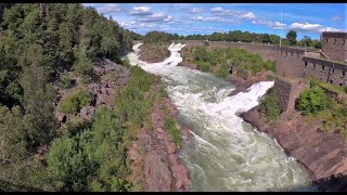 The waterfalls in Trollhättan in 2022 4K [upl. by Ramraj]