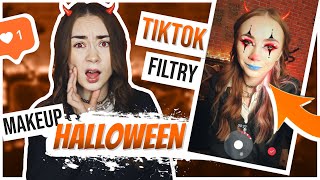 🎃TIKTOK mi vybírá HALLOWEEN MAKEUP 🎃 [upl. by Llecrad244]