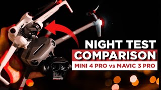 DJI Mini 4 PRO vs DJI Mavic 3 PRO NIGHT TEST COMPARISON [upl. by Leinod275]