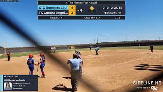 STX Bombers 16U  TX Corona Angels 16 20240928 [upl. by Selina]