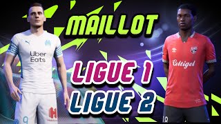 FIFA 22  KITS LIGUE 1  LIGUE 2 🇫🇷 [upl. by Bergen]