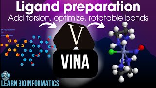 Autodock Vina Tutorial  Ligand Preparation [upl. by Nimoynib432]