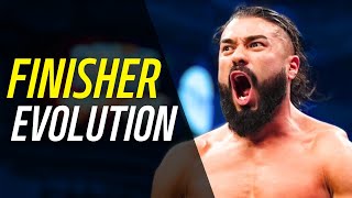 All 11 FINISHERS of Andrade La Sombra  Finisher Evolution [upl. by Durwood135]