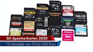 Diese SDKarten sind wirklich gut und günstig  70 Speicherkarten im Vergleich 2020 [upl. by Solracsiul]