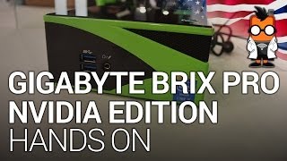 GIGABYTE BRIX Pro with NVIDIA GTX 760 Graphics Hands On [upl. by Ahtnammas]