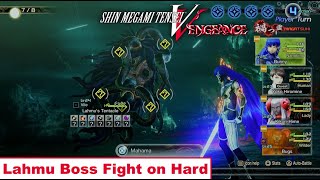 SMT V Canon of Vengeance Lahmu Boss Fight on Hard [upl. by Idnak]