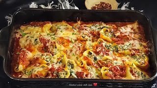 CHEESY SAUSAGE STUFFED SHELLS ❤ [upl. by Ardisj]