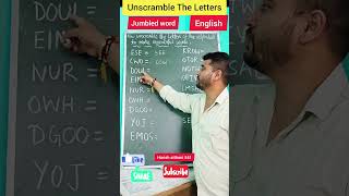 jumbled word unscramble the letter english englishgrammar english jumbledwords viralshort yt [upl. by Atsugua]