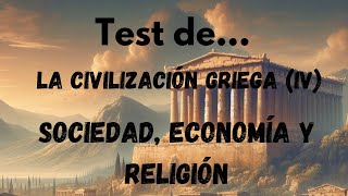 Test de la civilización griega sociedad economía y religión Historia y mitología griega [upl. by Eamanna]