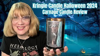 Kringle Candle Halloween 2024 Carnage Candle Review [upl. by Svensen]