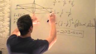 Optics  Converging lens image distance and height [upl. by Aurel]