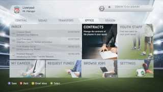 FIFA 14 CAREER MODE MENU RUNTHROUGH HD [upl. by Ozzie]