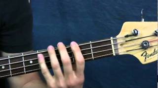 easy bass guitar songs lesson bulls on parade by rage against the machine [upl. by Quartas]