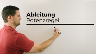 Ableitung Ableiten mit Potenzregel Grundlagen  Mathe by Daniel Jung [upl. by Behn]