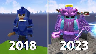 2018 vs 2023 in BedWars Blockman Go [upl. by Allemat]