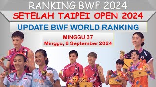 Ranking BWF 2024 │ Setelah Taipei Open 2024 │ [upl. by Ecirahs]